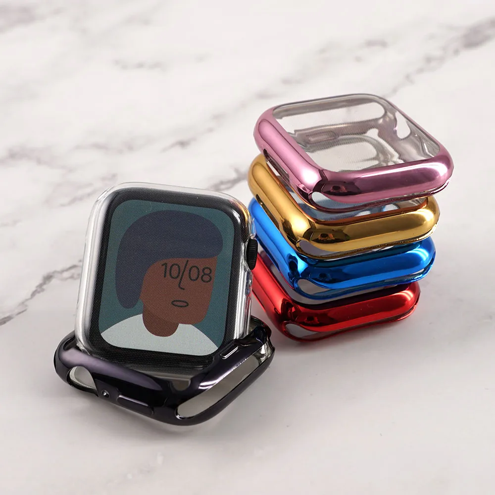 TPU Watch Cover Case For Apple Watch Series 6 Se Case 40mm 44mm Case Protector Shell Cover For iWatch 5 4 3 2 42mm 38mm Bumber