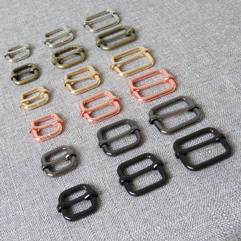 

20 Pcs Strong Metal Belt Straps Buckle Adjuster Slider For Knapsack Bag Handbag Pet Dog Collar Sewing Garment Luggage Accessory