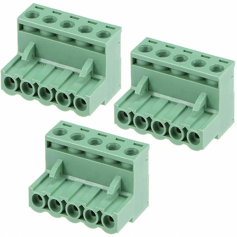 100PCS Pitch 5.08mm Terminal Block Connector 2EDG 5.08mm 2-12 Pin Pcb Screw Connector Terminal Block KF2EDG Socket PCB Screw