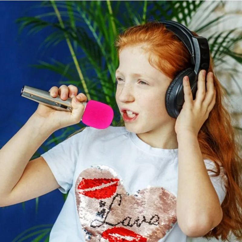 1PC Dày Bọt Microphone Cover Microphone Kính Chắn Gió Miếng Bọt Biển Bao Gồm Karaoke DJ Có Thể Giặt Mic Bao Gồm