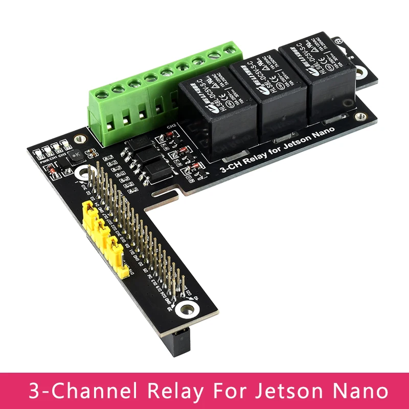 3 Channels Relay Expansion Board for NVIDIA Jetson Nano B01/2GB Optocoupler Isolation with GPIO Header  for Jetson Nano