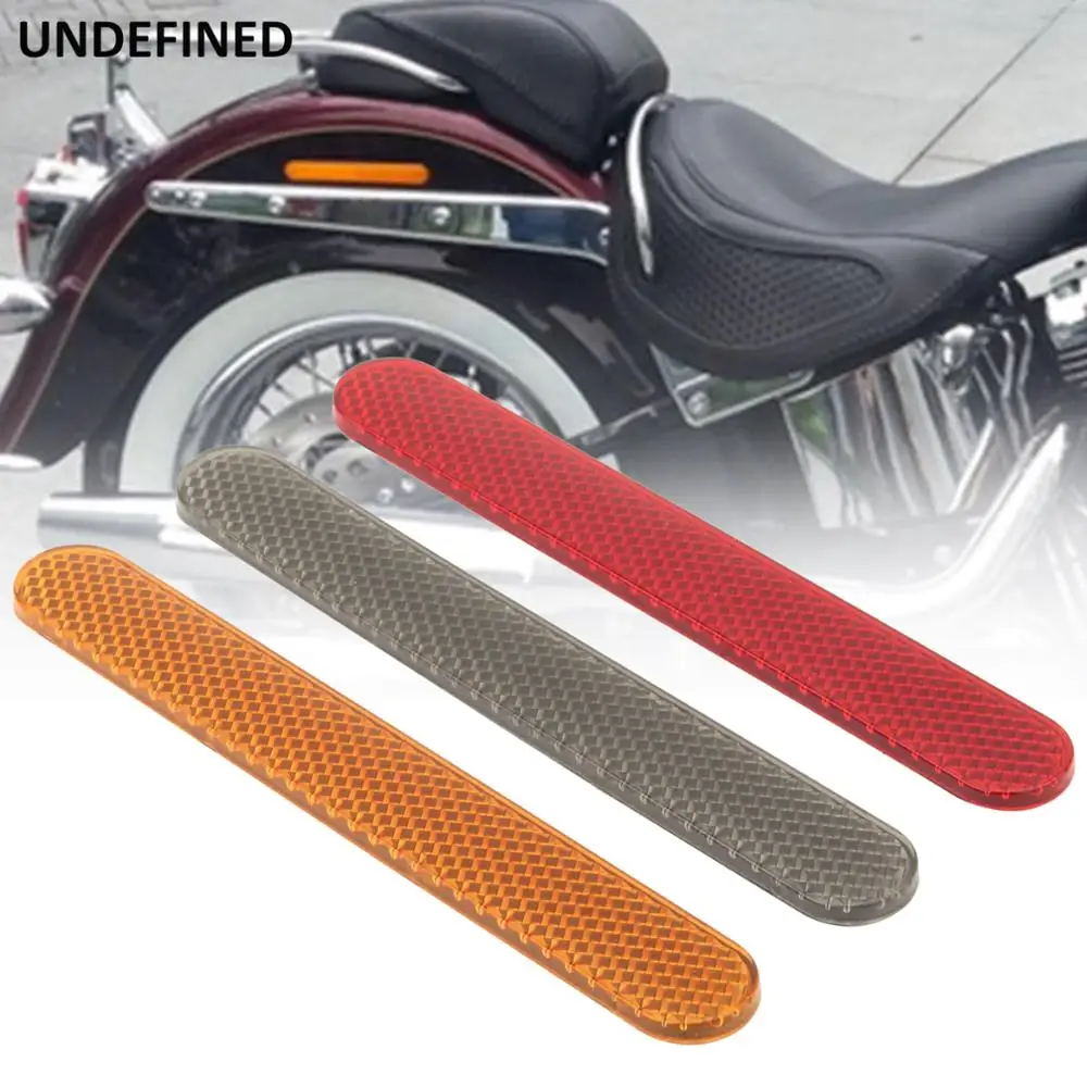 Reflector Stickers Safety Saddlebag Latch Cover Decals For Harley Sportster 883 Touring Road Glide Dyna 14-2018 2pcs Motorcycle