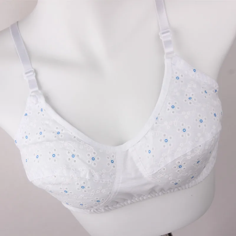 3 sztuk/partia biustonosz bielizna dojrzały miękki bawełniany biustonosz matka bez felg kobiety dziewczyna klasyczny bralette duży biust podszyty bawełną bh C11 — zdjęcie 4