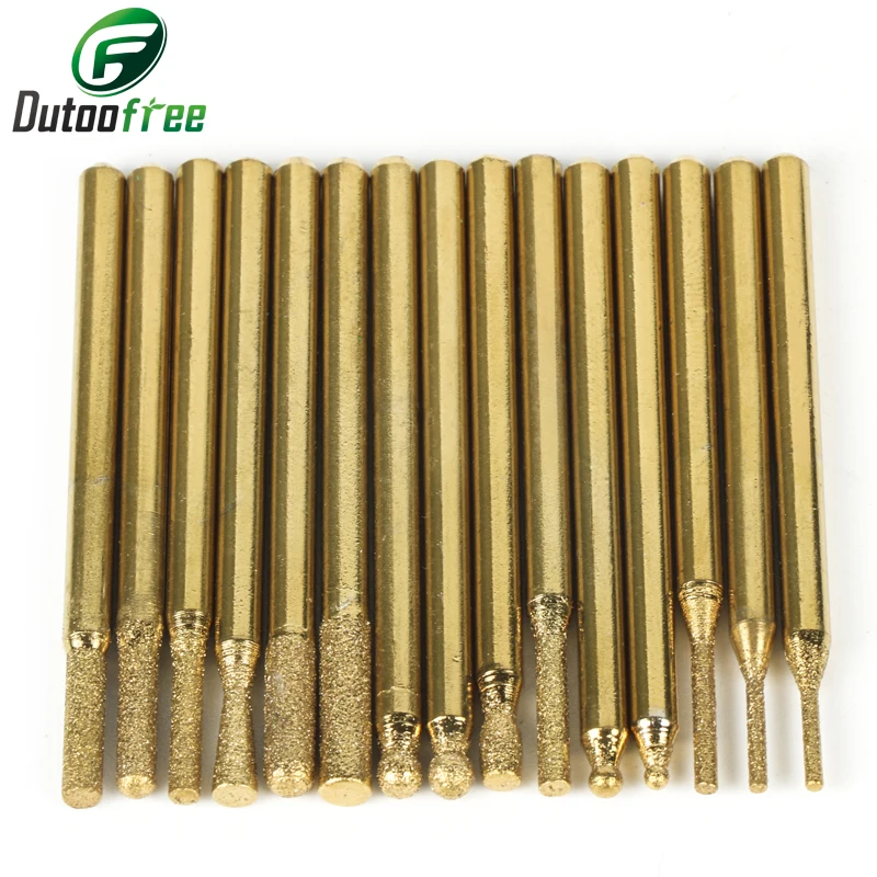 30pcs/set titanium-plated alloy grinding head 3mm dremel accessories dremel rotary tool fit bit for mold repair slot engraving