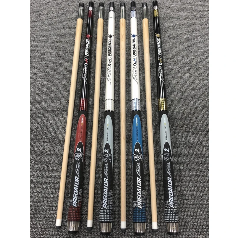 New PREOAIDR Billiard Pool Cues Stick 11.5mm 13mm Tip 4 Colors Options with ONLY One Piece High Quality Glove 2018