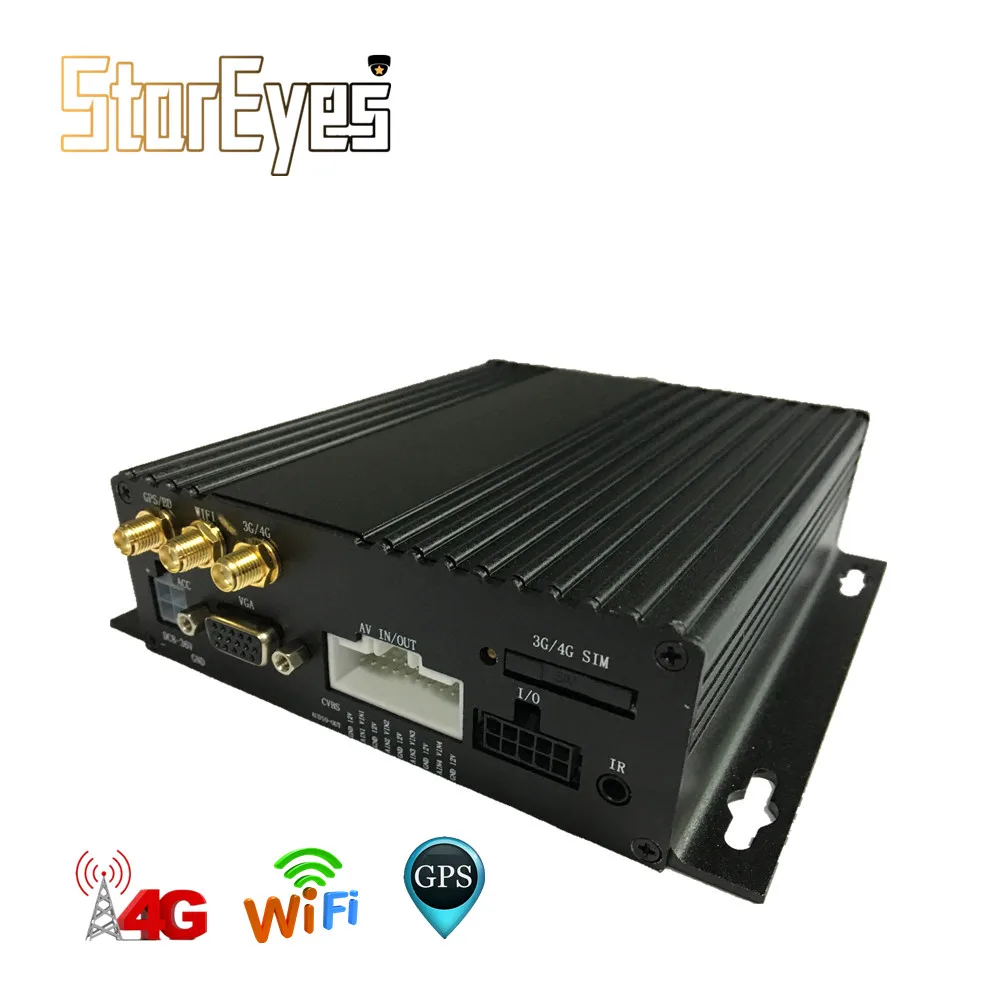 

School Bus Taxi Trailer Truck Vehicle Car AHD 1080P 4Ch Dual SD Card GPS WIFI 4G Mobile DVR