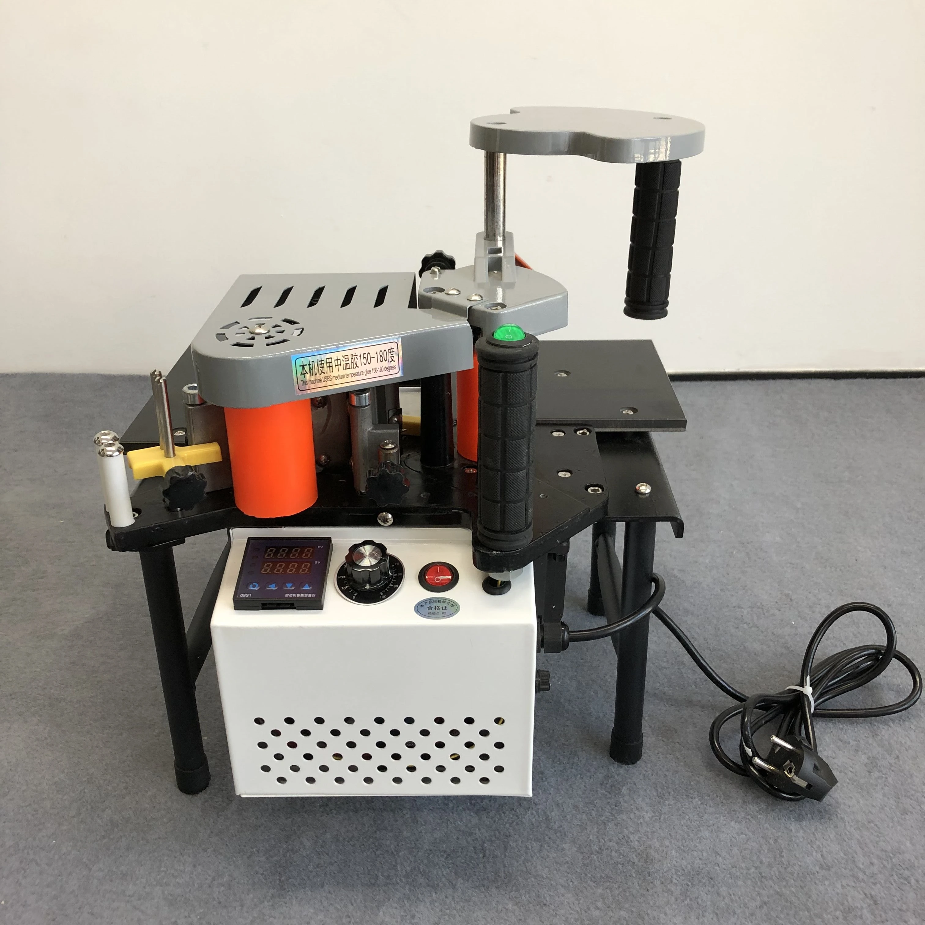 RU EU Manual Edge Banding Machine Double Side Gluing Portable Edge Bander Woodworking Edge Banding Machine 220V 1200W