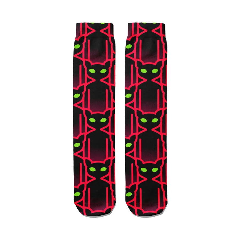 New Punk Skull Compression Socks Unisex Street Style Hip-Hop Skateboard Crown Specter Calf Socks Cool High Quality Cotton Socks