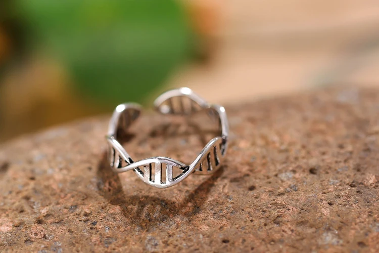 Retro Style 925 Sterling Silver Leaves Open Rings For Women  Fashion Open Adjustable Finger Ring