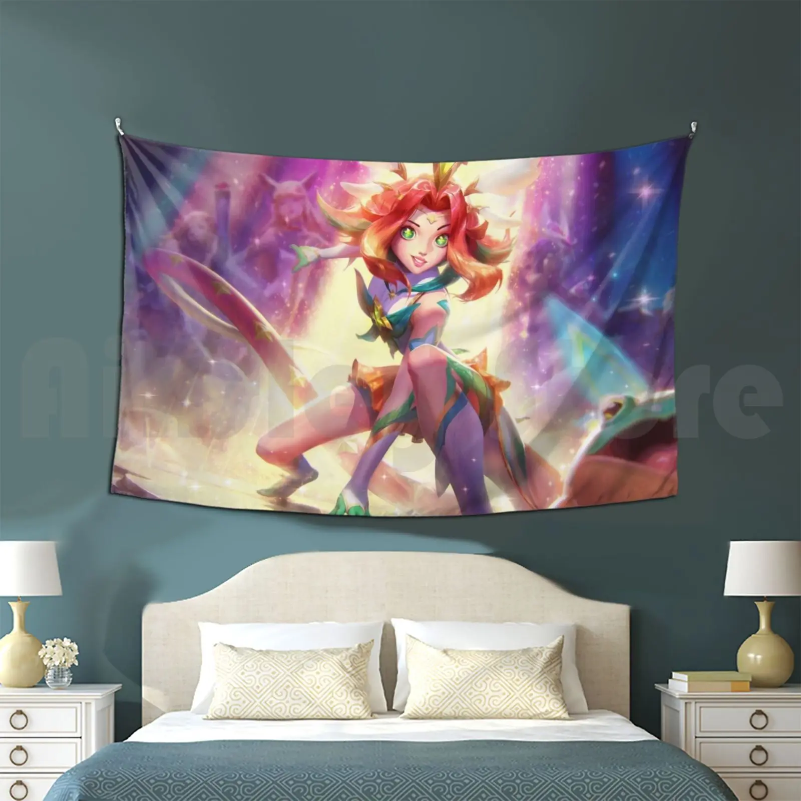 Neeko Star Guardian Customized Tapestry Neeko Neeko Star Guardian Star Guardian League Legends Champ