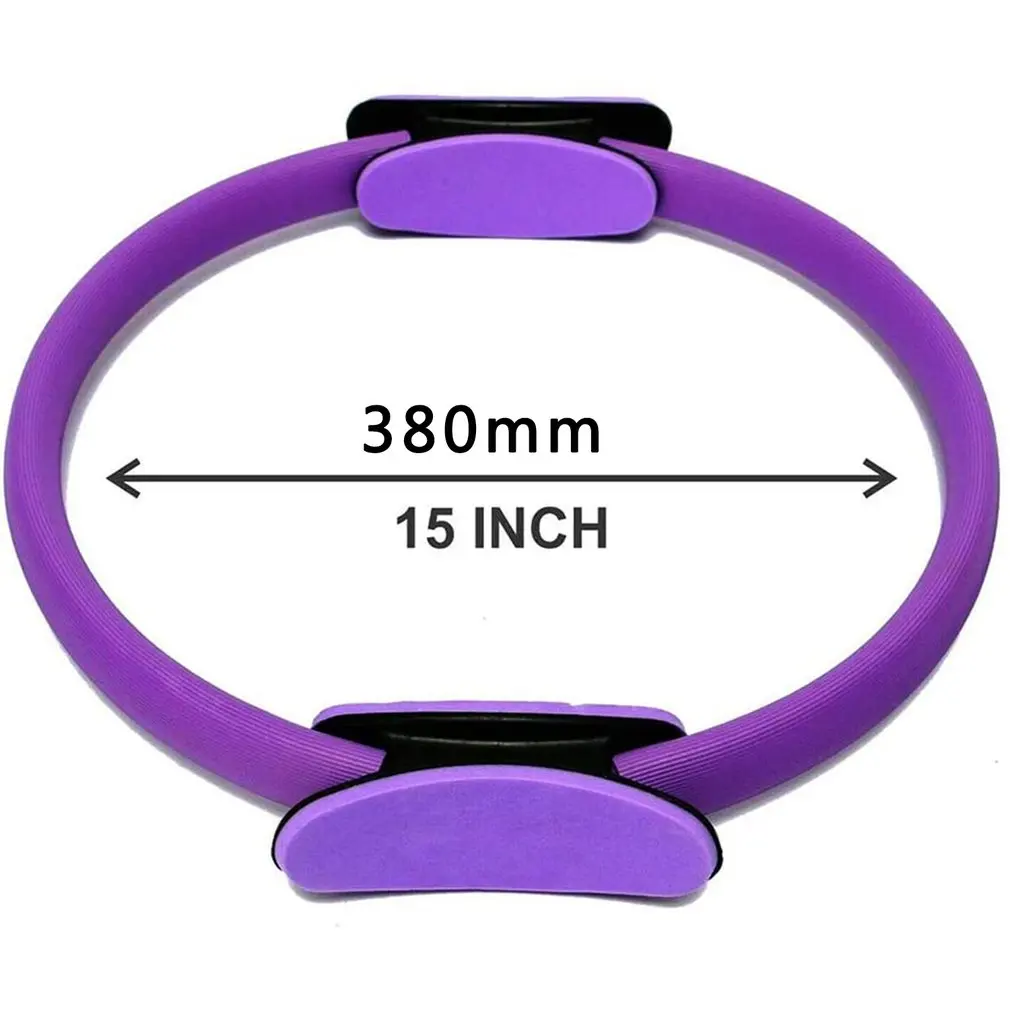 Ring Pilates Circle 38cm diameter Pilates Ring Double Handle Yoga Ring Pilates Hoops Pilates Circle For Home Fitness