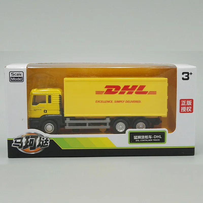 1:64 Diecast Car Model MAN DHL Container Truck Vehicle