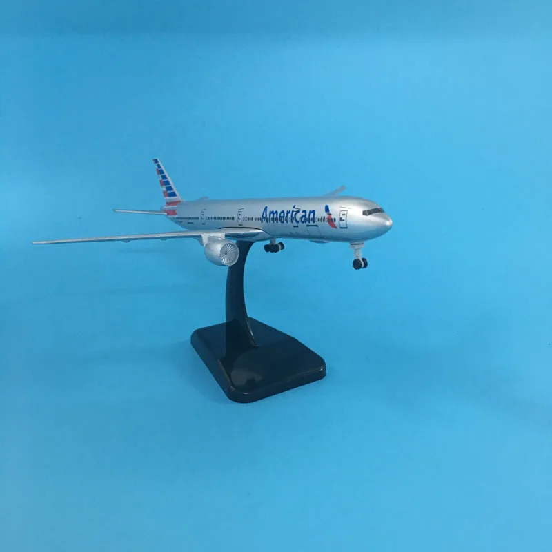 20CM American Airlines Boeing 777 Airplane model United States B777 Plane model 16CM Alloy Metal Diecast  Aircraft model Toy