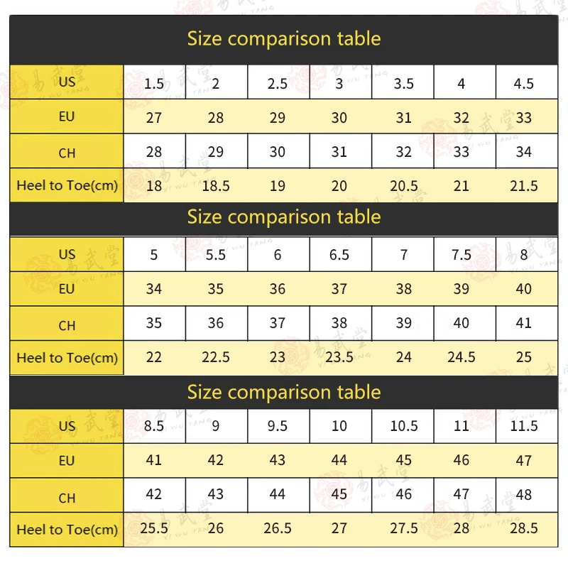 Yiwutang Chinese Kung fu shoes black Tai chi and Taiji shoes Leather Wu shu for men or woman Martial arts products taekwondo
