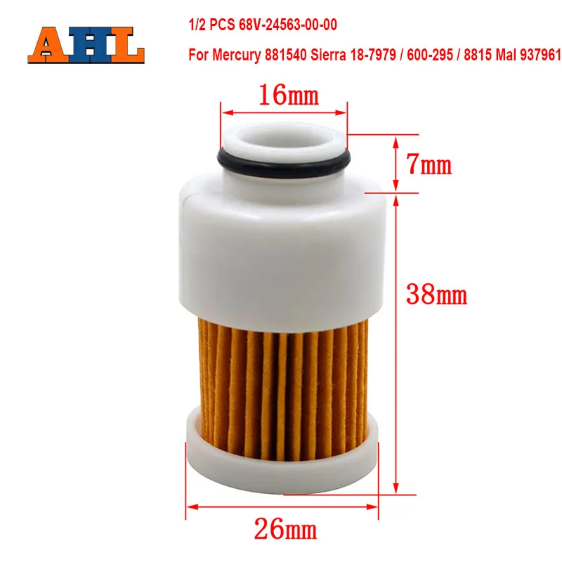 

AHL бензиновый топливный бензиновый масляный фильтр топливный фильтр для двигателя Yamaha 68V-24563-00-00 50HP 60HP 70HP 90HP 115HP F50TLRD T50TLRD