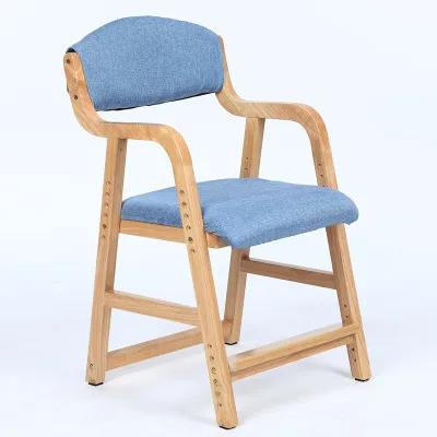 Siège réglable en bois massif pour enfants, chaise d'étude à dossier, chaise d'école primaire, chaise d'écriture à domicile, Dotomy