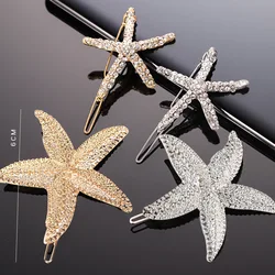 Starfish Hair Pins Barrettes Star Hair Clips Hair Styling Hairpins for Women Hair Accessories Girls Hairgrips Headwear