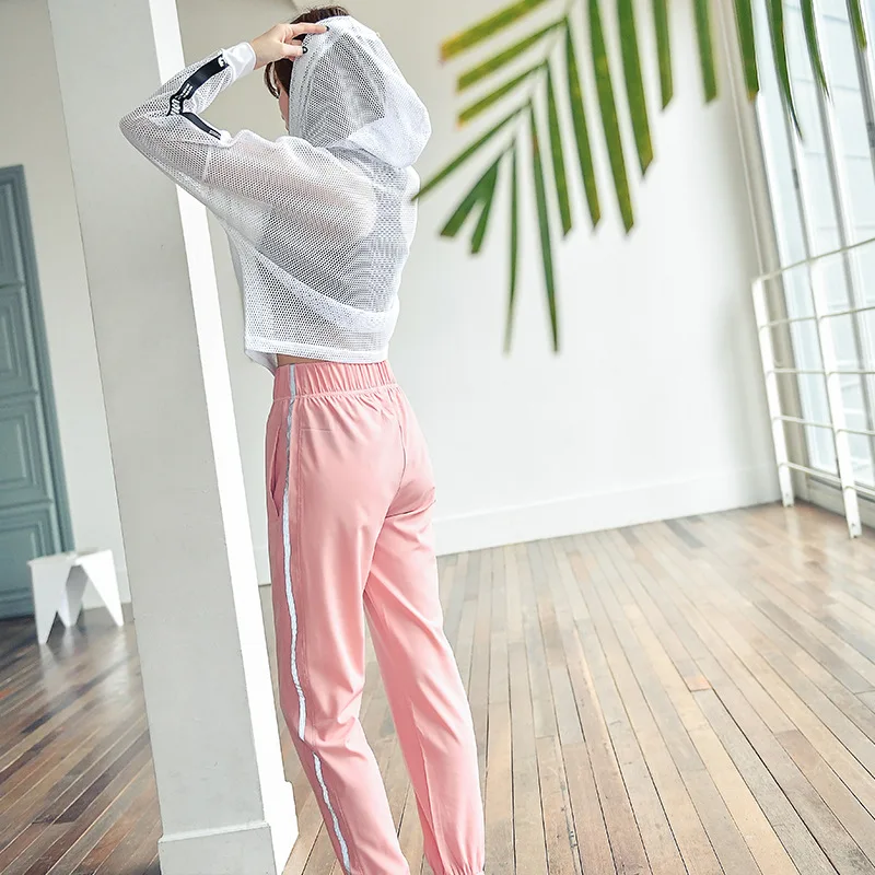 Sport Women Fitness Running Yoga Pants Ankle-Length Super Fire Beam Foot Harlan Leggings