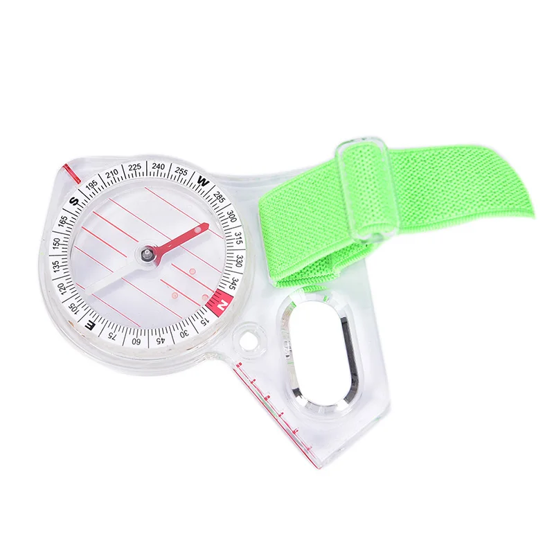 1Pc Portable Outdoor Professional Thumb Compass Elite Competition Orienteering Compass Map Scale Compass