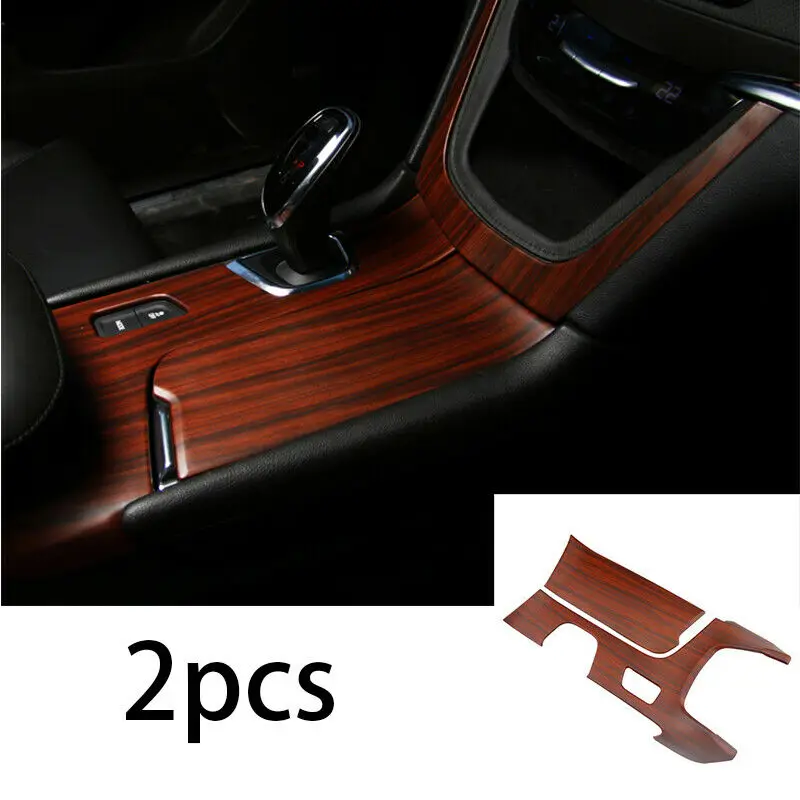 For Cadillac XT5 2016 2017 2018 2019 High quality Peach wood grain Interior Gear Shift Frame cover Trim