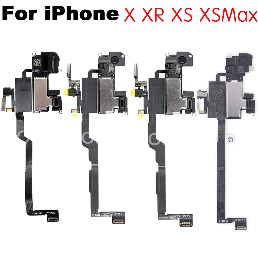 Earpiece For iPhone X XR XS Max Ear Speaker Top Sound With Light Sensor Flex Cable Repair Replacement