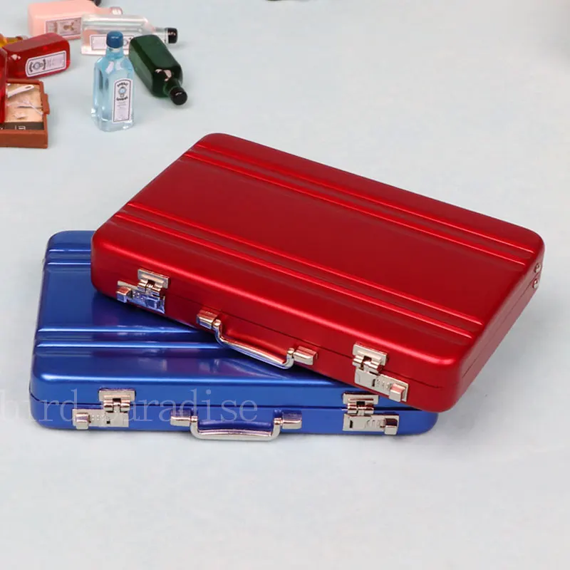 Mini valise mot de passe caisse d'argent poupées meubles modèle simulation de jeu jouets pour maison de poupée accessoires cadeau pour enfants