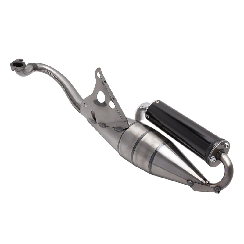 For Yamaha JOG 50cc Scooter Minarelli 50cc Mopeds Full System Exhaust Pipe Scooters Exhaust System Muffler Pipe Black