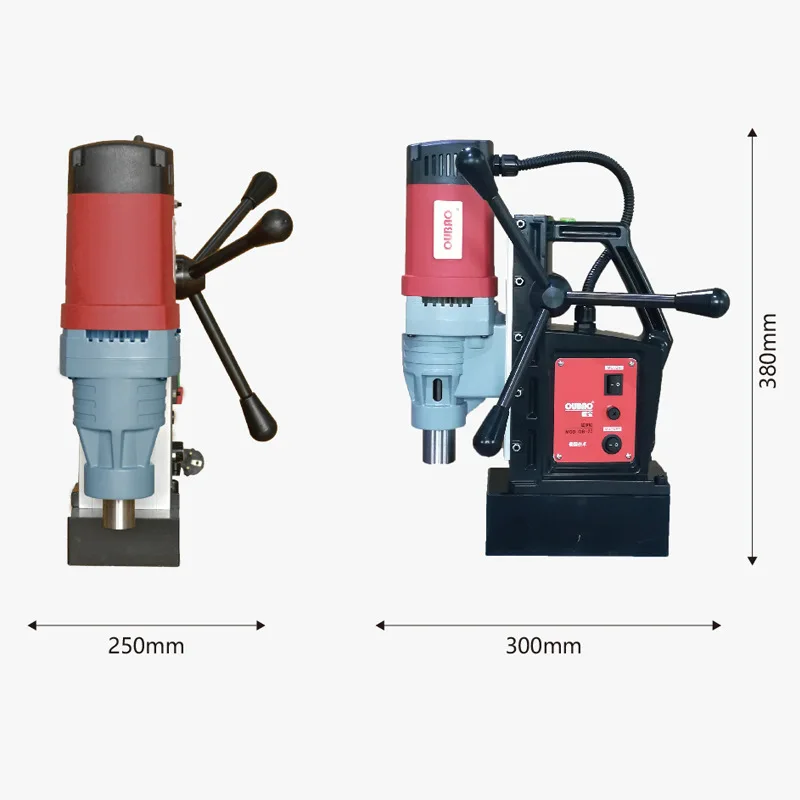 Magnetic Core Drill Machine OB-23E Multi-functional Magnetic Driller 1400W Table Hollow Drilling Machine