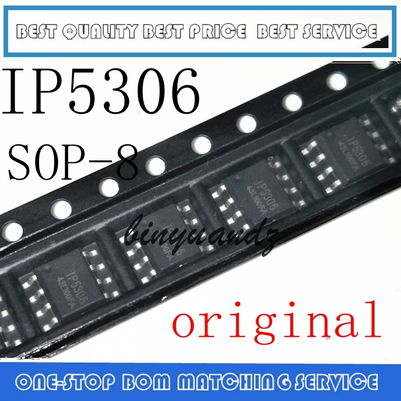 10 Uds.-100 unids/lote 5306 IP5306 SOP8 Chip IC nuevo Original en stock