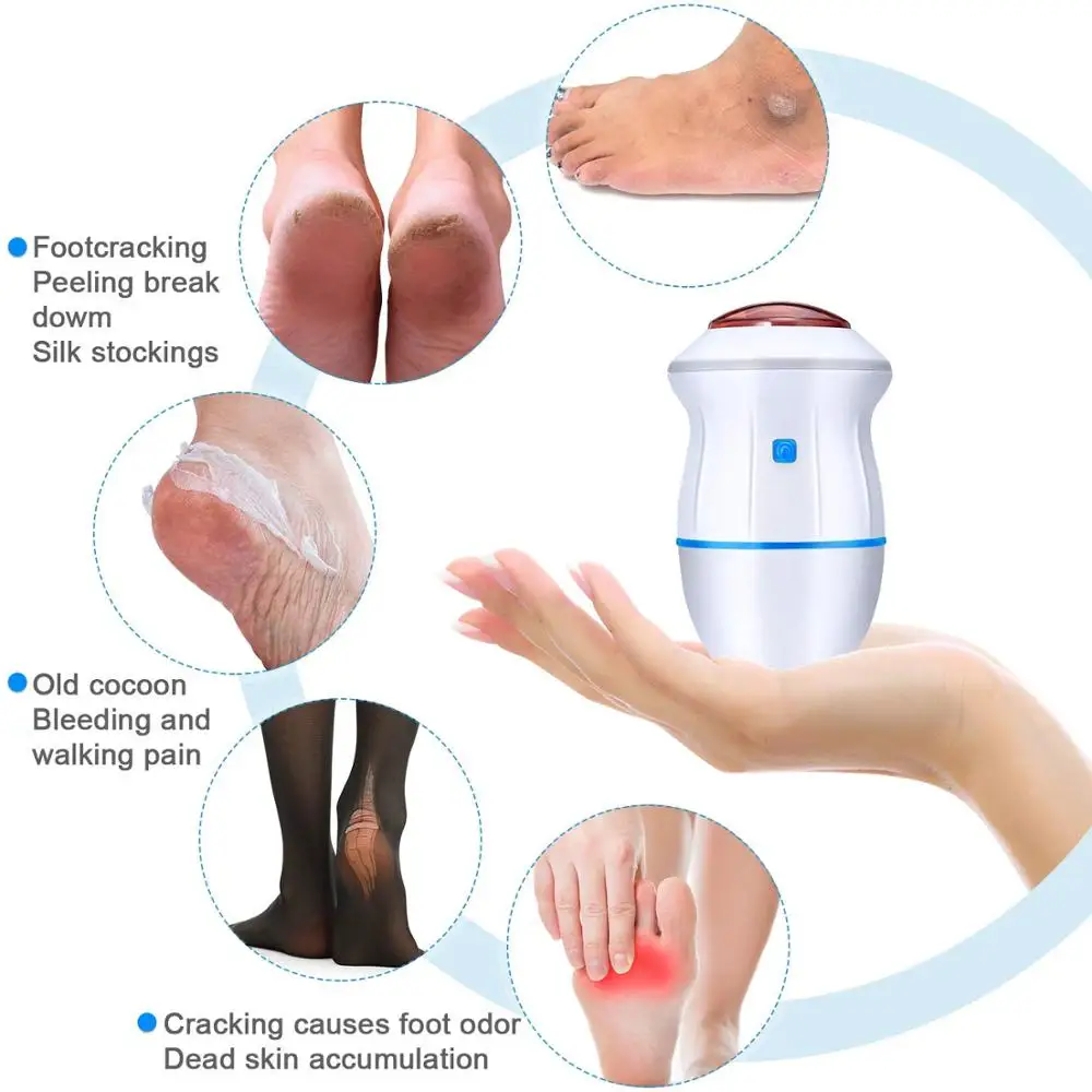 Electronic Dead Skin Foot File Pedicure Tool Callus Remover Feet Care Sander Electric Foot Grinding Portable Skin Clean Trimmer