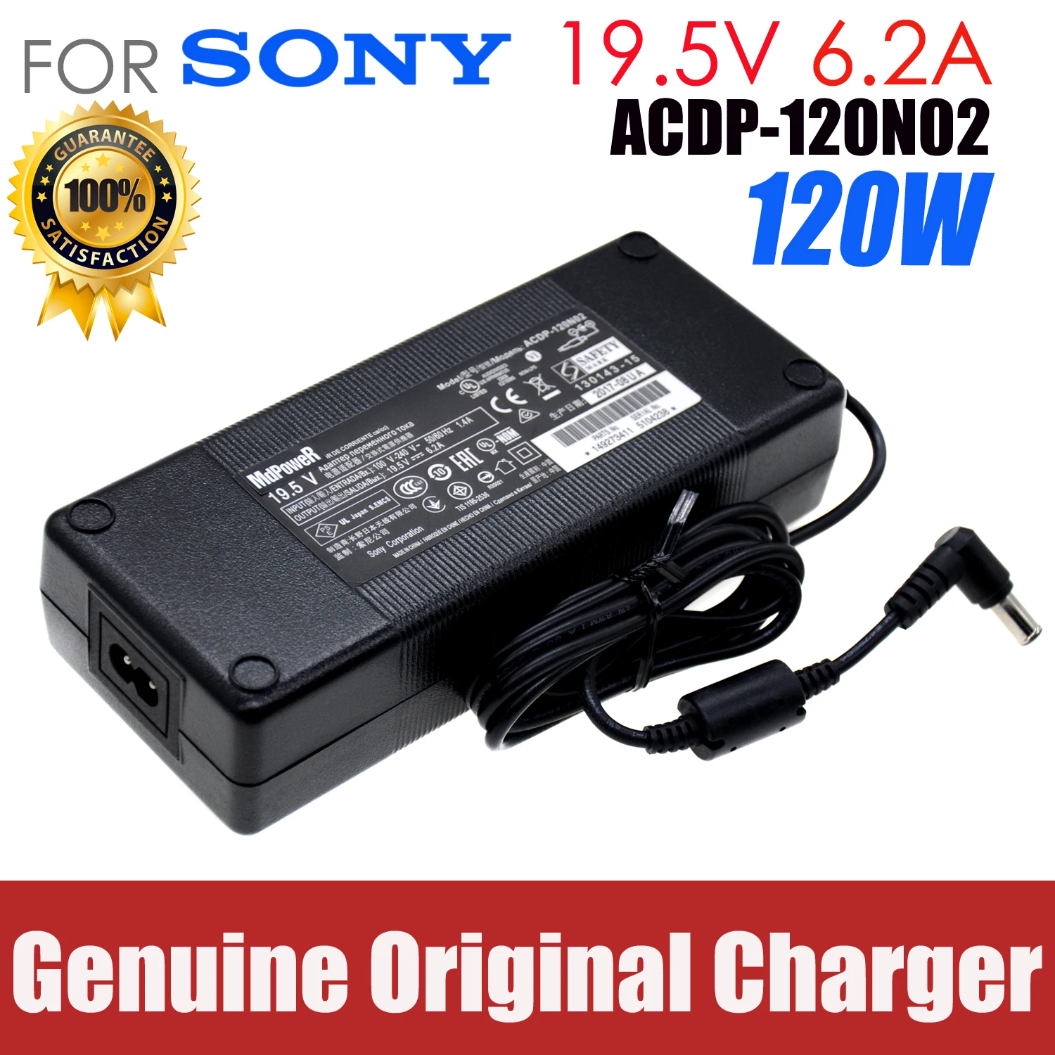 

Original 19.5V 6.2A ACDP-120N02 120E03AC Adapter Power Supply For SONY KDL Series KDL-42W670A KDL-42W650A 55W950A LCD Monitor