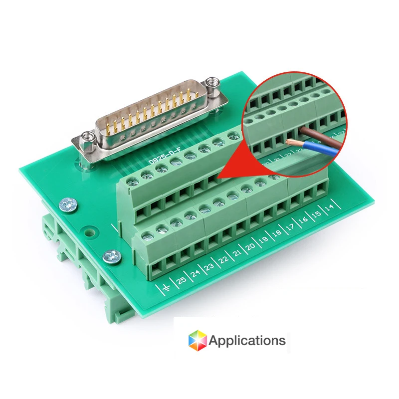 3 pôles 3.81mm / 0.15" Connecteur de bornier à vis PCB à double rangée