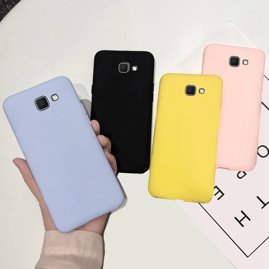 Silicone Case For Samsung Galaxy J7 Prime Cover 2016 Fashion Plain Color TPU Phone Case For Samsung J7 Prime 2 G611FF Soft Shell
