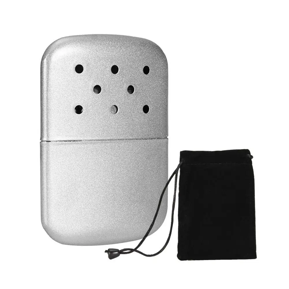 Reusable Portable Hand Warmer High Heat Output Up to 12 Hours Mini Refillable Double-sided Heating Heater with Warmer Bag 20 Coo