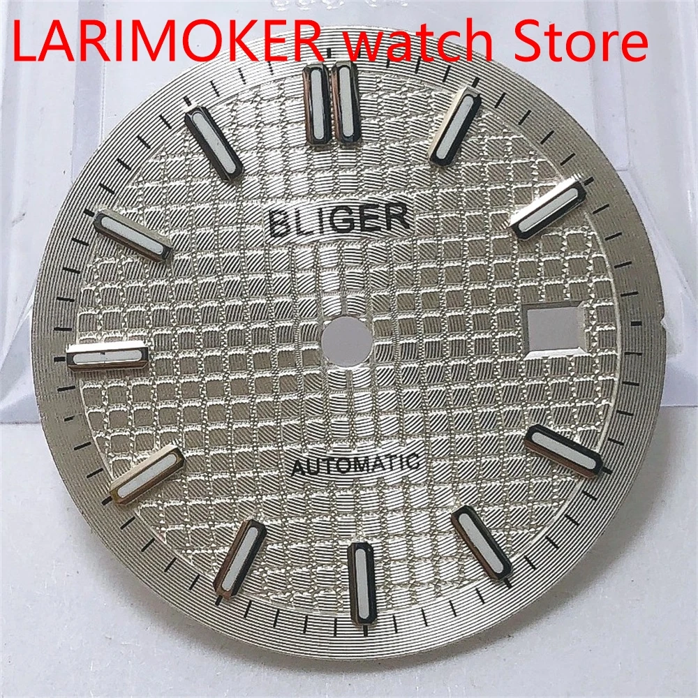 Циферблат для часов Bliger, 31 мм, стерильный циферблат, черный/синий/серебристый/серый циферблат для часов ETA 2836/2824 DG2813/3804 Miyota 8215 821A, механизм