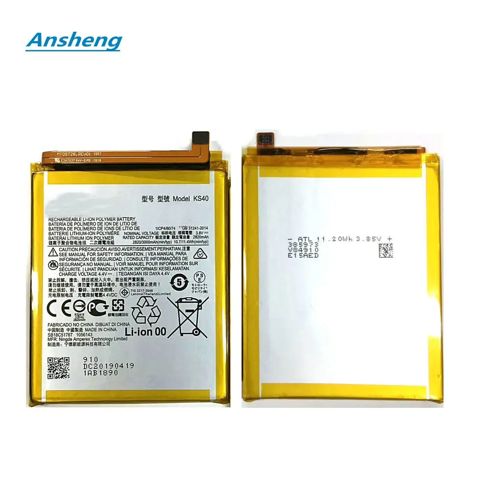 High Quality 3000mAh KS40 Battery For Motorola Moto E6 Play XT2029 XT2029-1 Smartphone