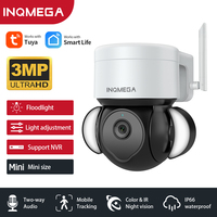 INQMEGA Camera WIFI PTZ Smart Life Floodlight Mobile Tracking Day and Night Full Color Support Onvif,  Alexa, Google Assistant