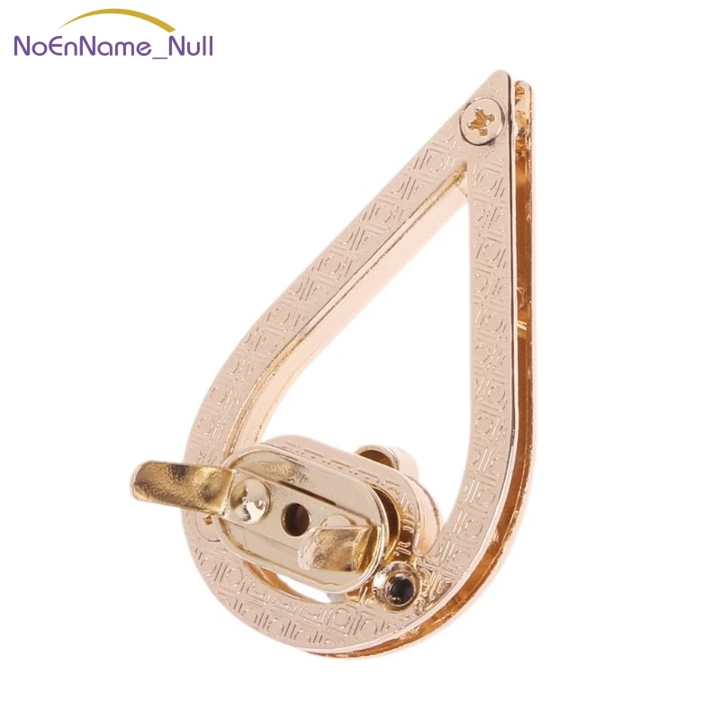 Water Drop Shape Clasp Turn Lock Twist Locks DIY Leather Handbag Bag Hardware JUL29