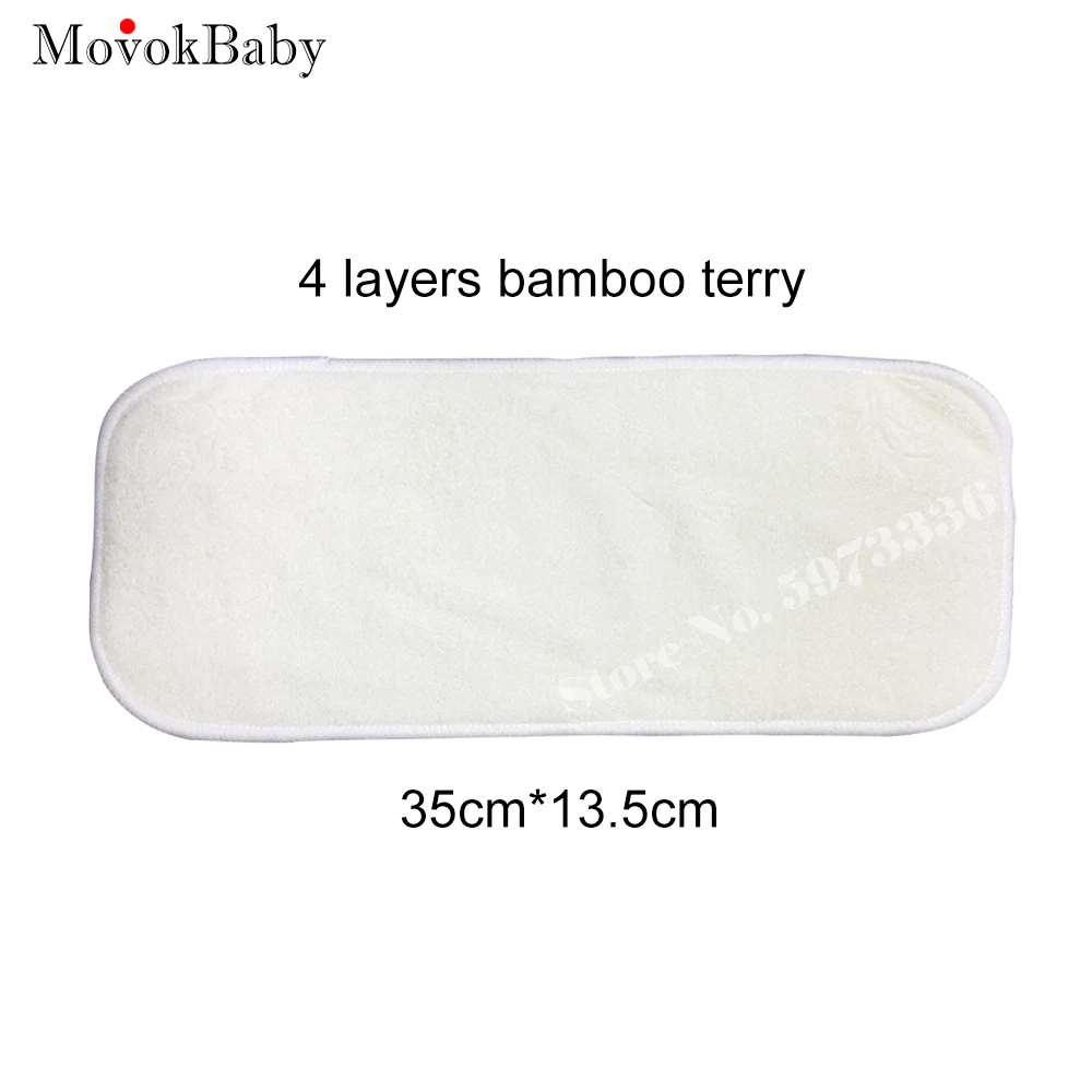 10pcs/lot 4 layers cloth diapers bamboo Liner Insert For Baby Cloth Diaper Nappy Natural Bamboo Washable Unisex baby diapers