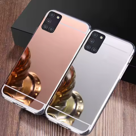 Luxury Mirror Case For Samsung Galaxy S10 S20 S21 S22 S23 Plus Note 9 10 20 A52 A53 A54 Ultra Makeup Plating Cover Soft Shell