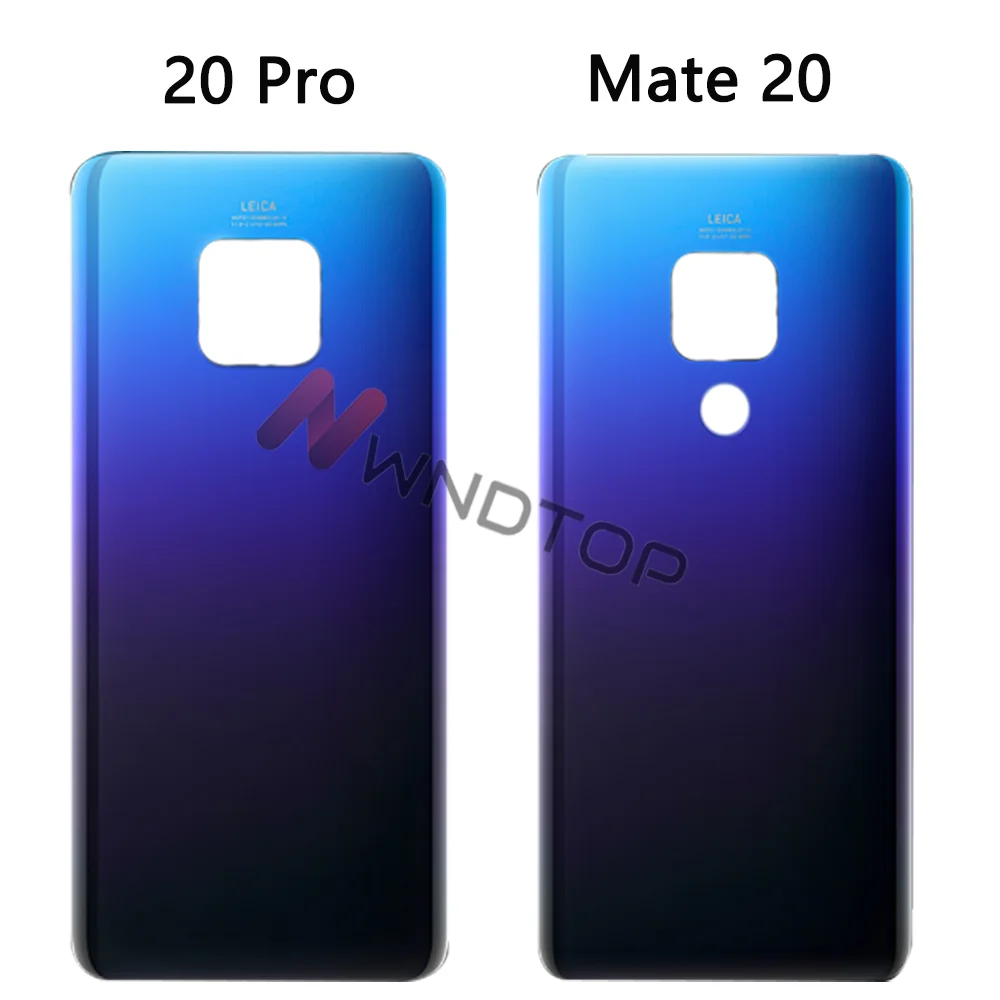 New For Huawei Mate 20 Back Battery Cover Rear Glass Housing Case Replacement For Huawei Mate 20 Pro Battery Cover