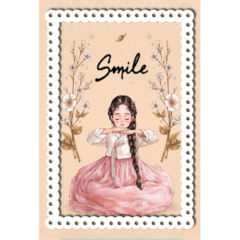 DABOXIBO Smiling Girl Clear Stamps Mold For DIY Scrapbooking Cards Making Decorate Crafts 2020 NEW Arrival