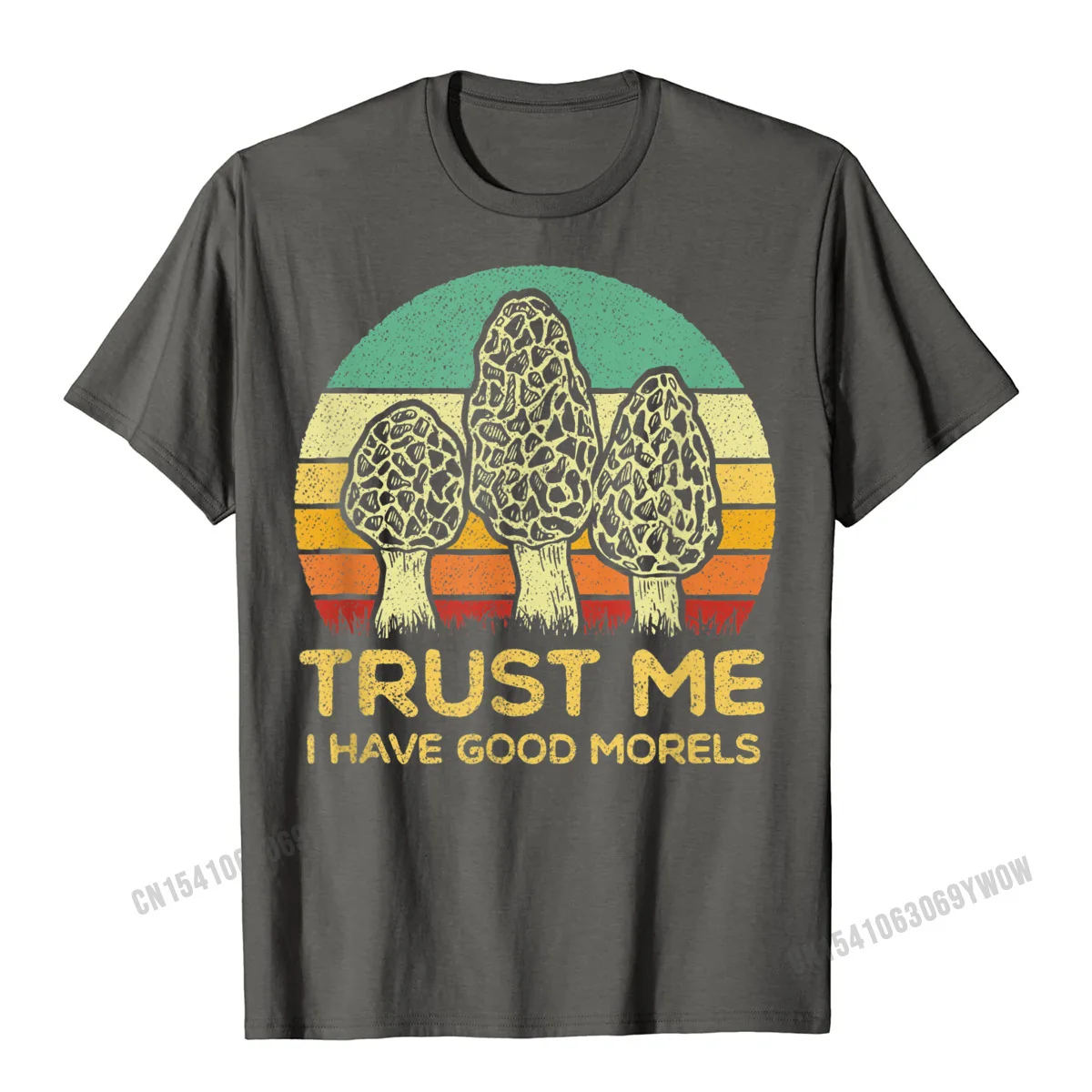 Morel Mushroom Shirt Funny Foraging Morels Hunters Tshirt T-Shirt Men Normal Tops & Tees For Students Faddish Cotton T Shirt