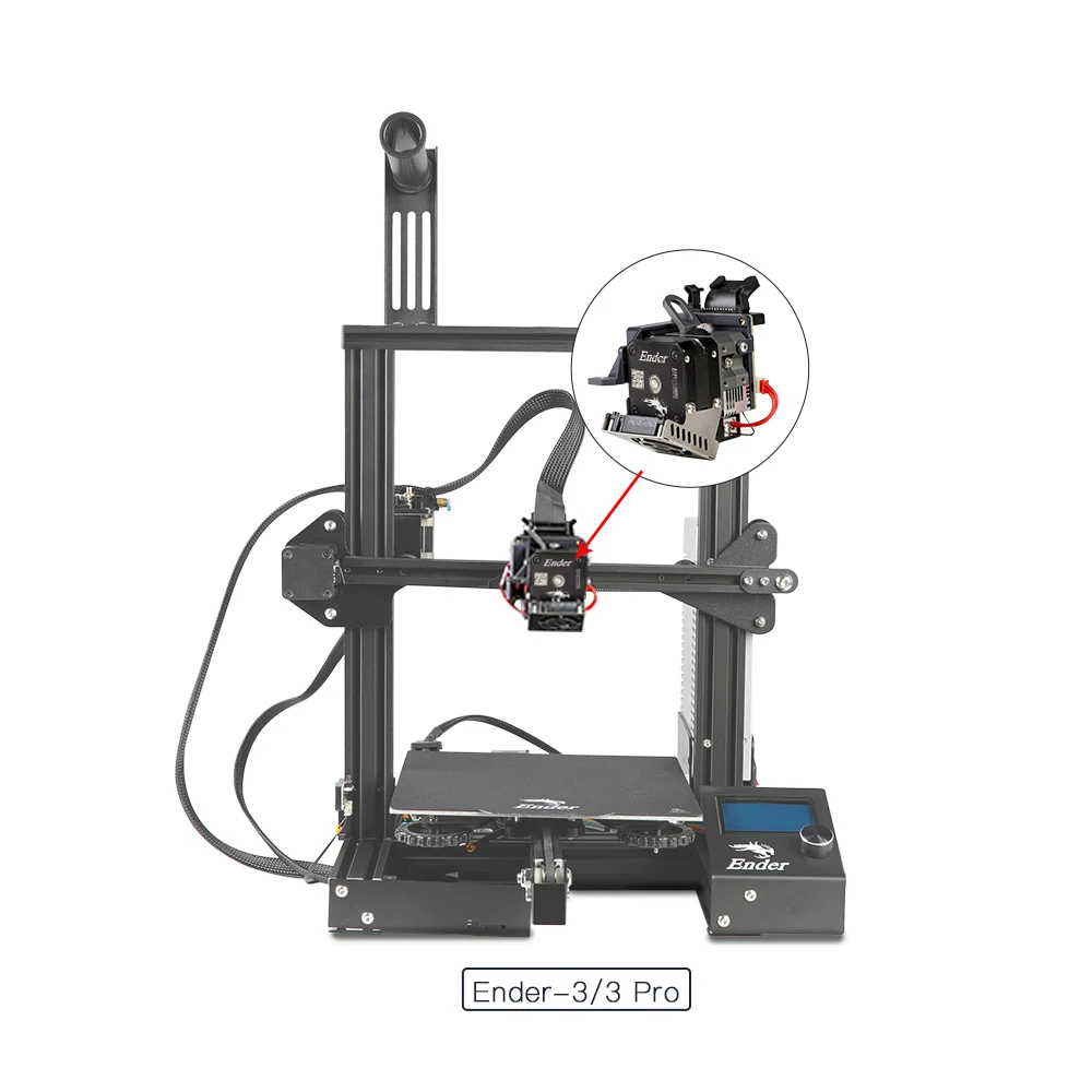 CREALITY 3D All Metal Sprite Extruder Pro Dual Gear Feeding Design 3.5: 1 Gear Ratio For Ender-3 /Ender-3 Pro/Ender-3V2/MAX