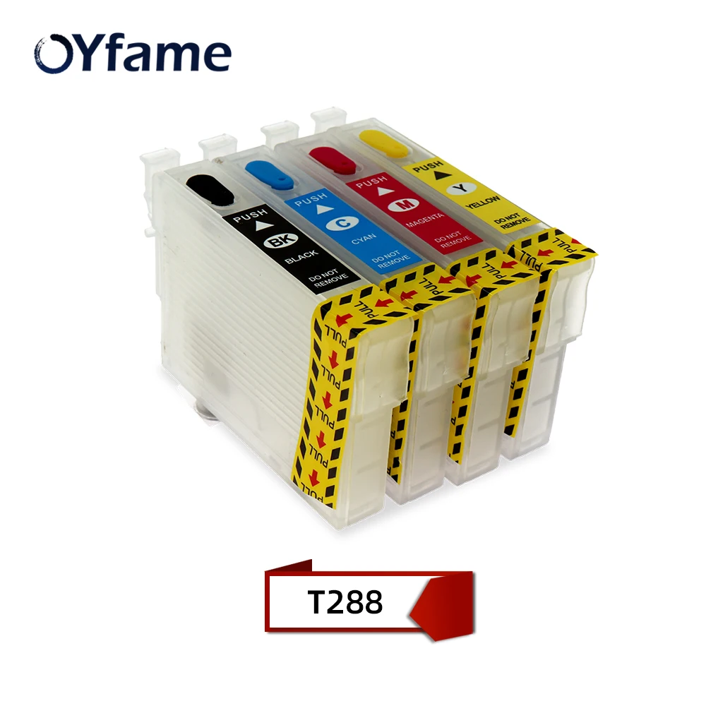 OYfame T288 288XL Ink Cartridge For Epson T2881 -T2884 Ink cartridge No Chip For Epson XP240 XP330 XP340 XP434 XP440 Printer