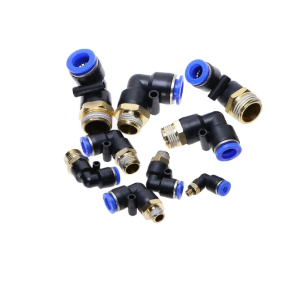 Air Pneumatic Pipe Connector 10mm 8mm 6mm 12mm OD Hose TubeM5 1/8