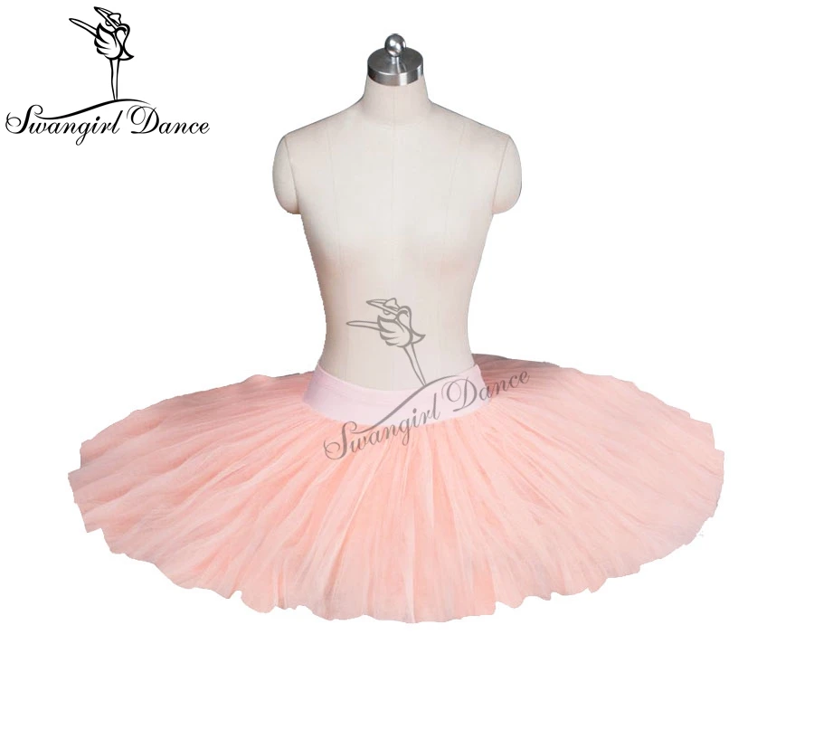 high quality adult&child cinnamon Half Ballet Tutu,peach color half ballet tutu for girls,ballet dress for childrenBT8923