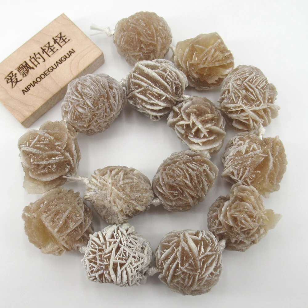 APDGG 25x27mm-27x29mm Natural Desert Rose Selenite healing crystals minerals clusters Gems Stone 17\