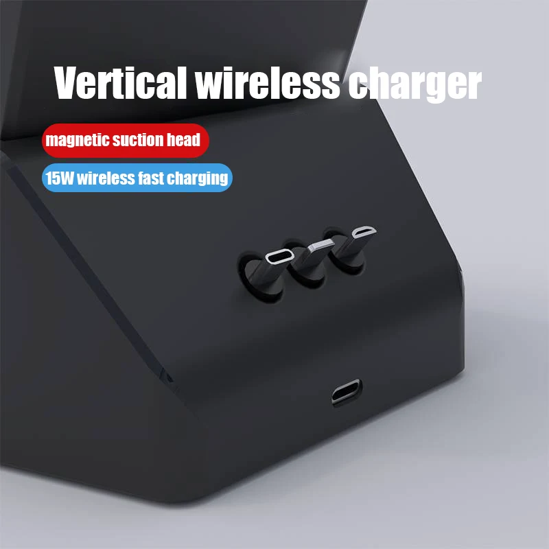 15W Qi Wireless Charger Stand For iPhone 12 11 Pro X XS Max XR 8 Samsung S20 S10 Note 20 Fast Charging Dock Station Phone Holder