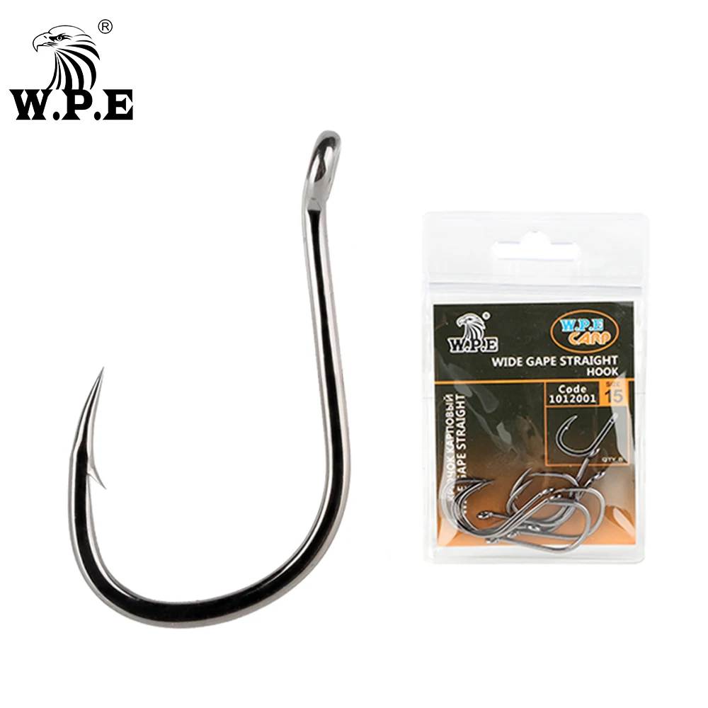 

W.P.E 3Pack Fishing Hooks BKK high-carbon steel barbed barb 8#-15# Single Circle Fishhook Carp Fly Fishing Accessories Tool